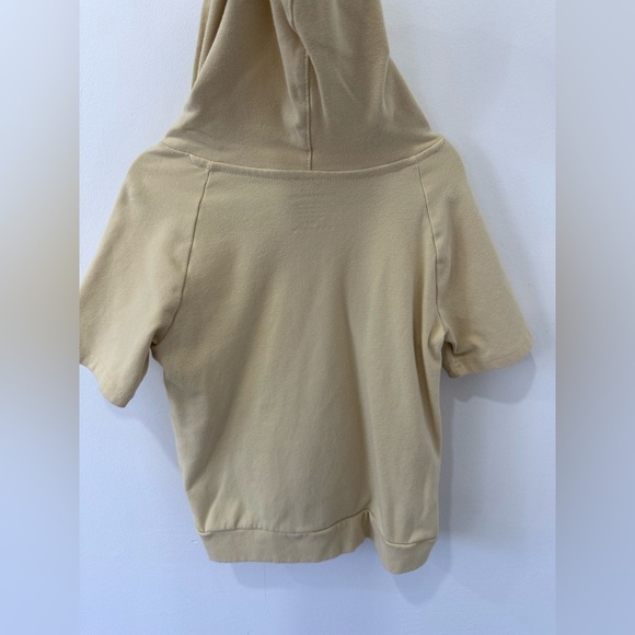 Easy - Peasy Boy’s Light Yellow Short Sleeve Hoodie  - 5t - Picture 8 of 8